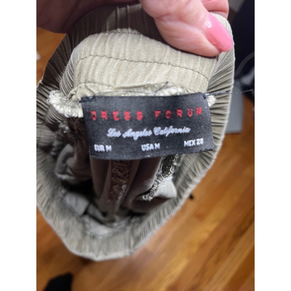 Dress Forum Los Angeles Cargo Pants Drawstring Waist Utility Joggers Green M - Picture 4 of 4